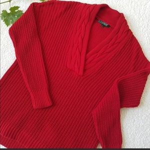 Ralph Lauren Red Knit Sweater